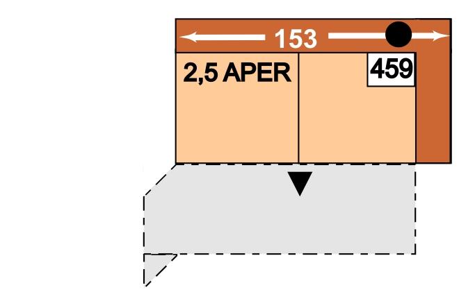 leo nebo  trapézoý ro Ploca lůžka: 0 x 1 cm 462