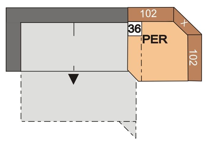 Trapézový roh vlevo nebo s oboustranným relaxačním opěradlem (bez opření o stěnu) 28892,- 25606,- 30194,-