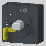 . pro ovládání na dveřích rozváděče - prodlužovací hřídelí RP-BC-CH.. - ložiskem ručního pohonu RP-BC-CN.. - pákou ručního pohonu RP-BC-CP.