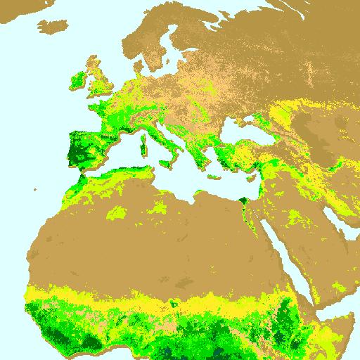 NDVI (1/2) Změny NDVI v průběhu