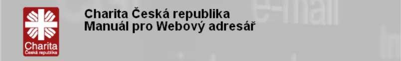 aktualizovaná verze k 28. 2. 2013 Přihlášení Do svého webového prohlížeče zadejte adresu http://adresar.charita.