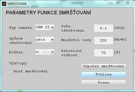 Obr. A.12: Zpřístupnění volby Trhliny Obr.