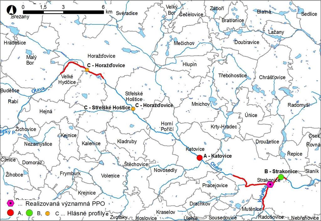 Obr. 1 Přehledná mapa řešeného území Obr.