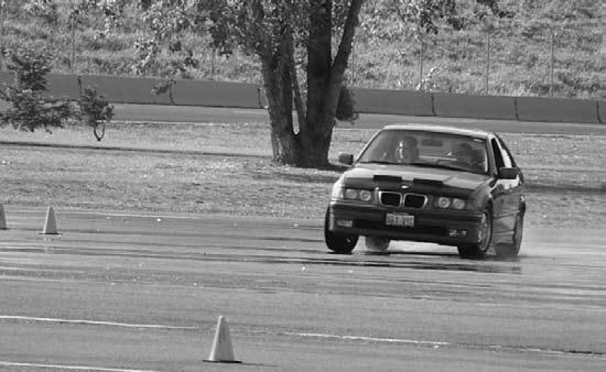 Inside the car there are only smiles and constructive feedback from an instructor.