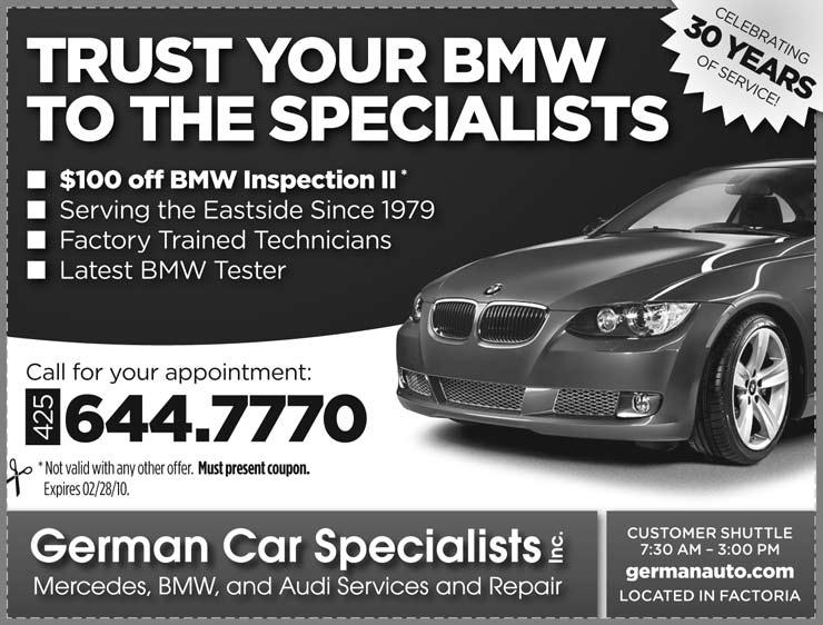 Because it was purchased as a BMW Certified pre-owned car, it has a BMW factory warranty to 100,000 miles or the year 2012 as well as prepaid maintenance to November 2010.
