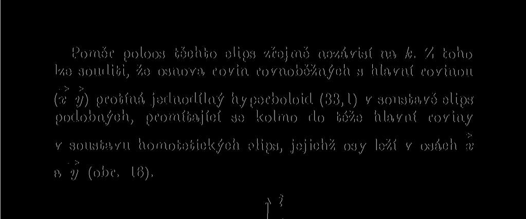 (33,1) v soustavě elips podobných, promítající se kolmo do téže hlavní roviny v soustavu homotetických