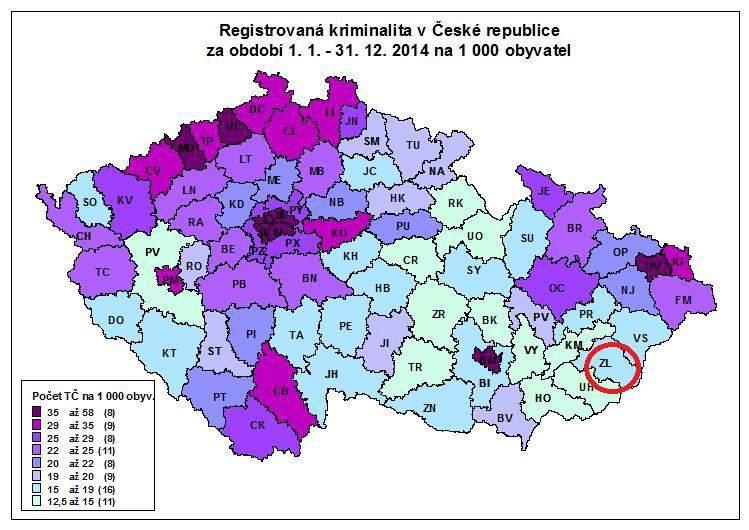 Obrázek 18 Registrovaná kriminalita v ČR za rok 2014 v krajích Zdroj: Policie ČR 2.2 NÁZORY AKTÉRŮ NA STAV ÚZEMÍ 2.2.1 Názory obyvatel Dotazníkového šetření obyvatel obcí MAS se zúčastnilo celkem 506 osob.