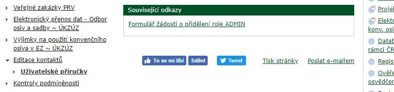 Portál farmáře - i LPIS Novinka správa uživatelů a rolí farmářů Každý subjekt má nově možnost požádat OPŽL SZIF (event.