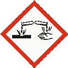 Látky a směsi korozivní pro kovy, Kategorie 1 Žíravost pro kůži, Kategorie 1A Chronická toxicita pro vodní prostředí, Kategorie 2 H290: Může být korozivní pro kovy.