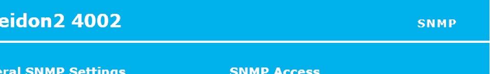 SNMPv3 General SNMP Settings SNMP port nastavení portu pro komunikaci v rámci protokou SNMP [6].