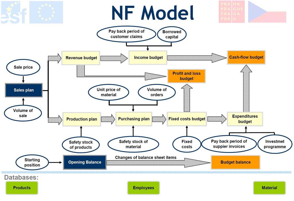 2.1. NF model scheme The starting sheet of the application is