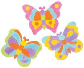 motýlků, barevný písek  41