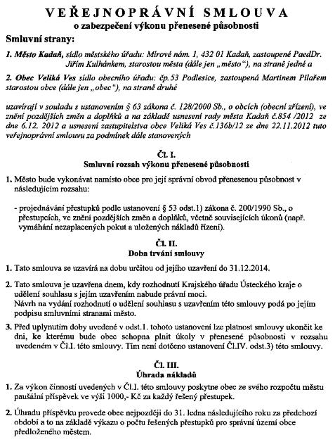 Částka 2/2013 Věstník právních předpisů Ústeckého kraje Strana 54 7/VS/2013 Veřejnoprávní smlouva