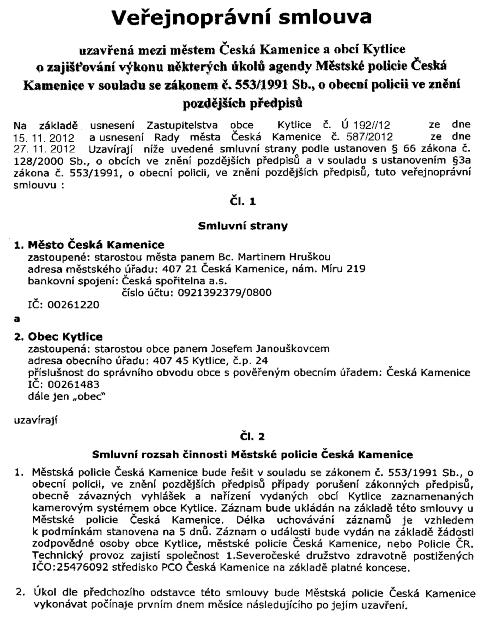 Částka 2/2013 Věstník právních předpisů Ústeckého kraje Strana 42 4/VS/2013 Veřejnoprávní smlouva