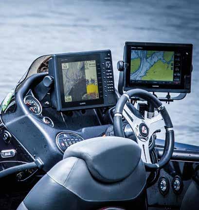 V kombinaci s podrobnou námořní mapou BlueChart G3 Vision nabízí automatickou navigaci do cíle podle ponoru a výšky lodě.