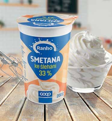 Nabídka privátních značek Ranko Smetana ke šlehání 200 g 33 %