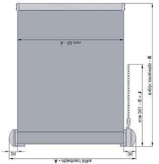 Barevnost: široká škála pastelových tónů - jednobarevné i s dekorem Ovládání: ruční (řetízek) Způsob montáže: na stěnu, na strop Mezní rozměry látkové rolety: