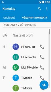 :) Zobrazení kontaktů při volání
