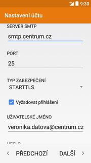 centrum.cz E-mail. Vyplníte vaší e-mailovou adresu. 3. Stisknete tlačítko OSOBNÍ (POP3). 4. Zadáte heslo k vašemu e-mailovému účtu. Nastavení POP3 serveru opište z naší obrazovky.