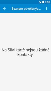 Nastav. kontaktů v seznamu pevné volby Telefon. Stisknete Možnosti. 3. Dále zvolíte Nastavení. 4. Poté vyberete Nastavení hovorů.