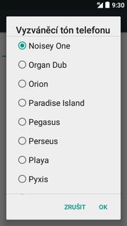 Poté vyberete Vyzváněcí tón