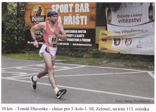 Foto dokumentace k P 230/2 Vzorně propnutá noha v okamžiku došlapu, správné technice napomáhá i