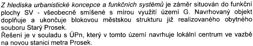 ulièním profilem ul Prosecké neomezóvalo HMP konstatuje, že doložená situace obsahuje zákres objektu G, u kterého je schematicky naznaèeno pøímé napojení rampou z ul Vysoèanské v sousedství