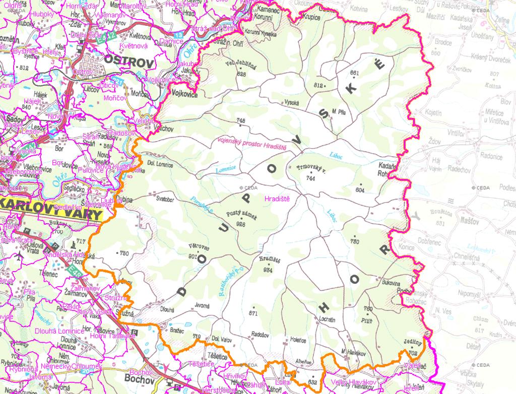 A. NÁZEV OBCE Název části obce (ZSJ): Mapa A: Území obce Přehledová mapka Kód části obce PRVK: CZ41.343.413.37.