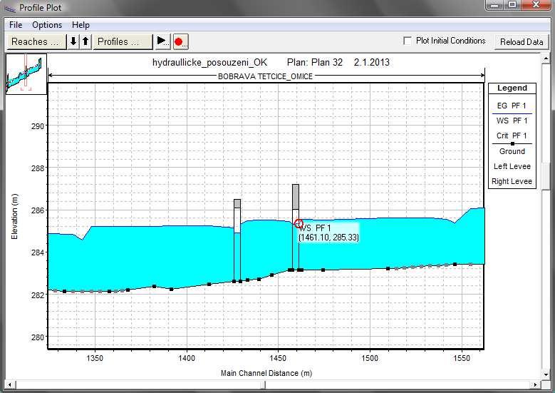 Obr. 11-4Rozhraní Profile Plot,