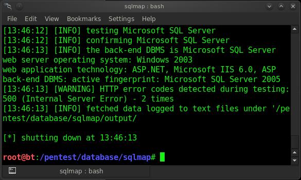 3.1 Nástroj sqlmap Jedná se o projekt s otevřeným zdrojovým kódem určený pro detekci a následné využití slabiny SQL injection [2].