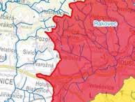 Celková plocha zemědělské půdy v zájmovém povodí činí 81,262 km 2, tedy zhruba 59,38 % a plocha samotné orné půdy 77,625 km 2,