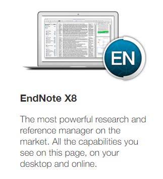 EndNote X9 Nejrobustnější citační manažer na trhu.