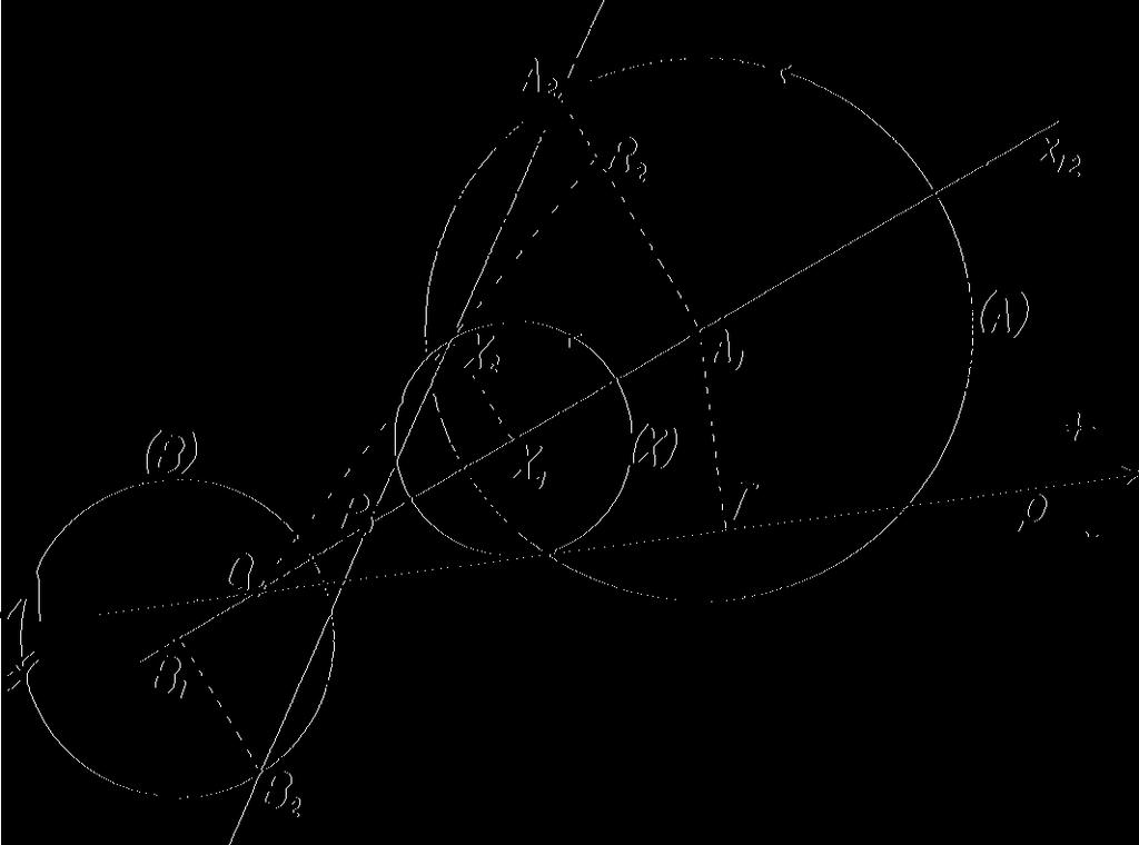 Stopa roviny g na druhé průmětně je určena bodem Q a bodem R, kde AtR2 = A{T, AXT p. A2B2 a QR2 určují průsečík X2.