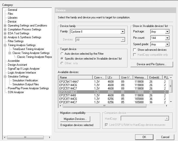 clk reset din Dekodér dout vdout Obr. 9.4: Vstupy a výstupy dekodéru 9.3 Návrh ve vývojovém softwaru Quartus II Celý návrh koderu i dekodéru probíhal v programu Quartus II Web Edition (v9.