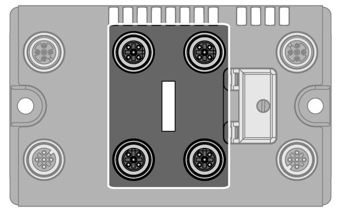 : 6914218 Zapojení pinů (M12, kódování D) Zapojení pinů analogové vstupy Propojovací kabel (například):rk 4.5T-2-RS 4.5T/S653Ident.č.