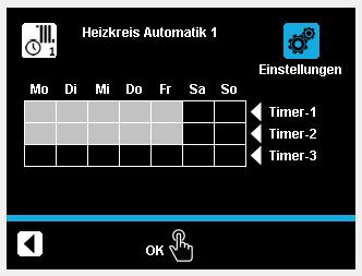 2 Otočným tlačítkem otáčet ve směru chodu hodinových ručiček, až se 2. září zobrazí s modrým rámečkem. 3 K potvrzení krátce klepnout otočným tlačítkem ( OK ).