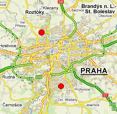 Odběr aerosolových částic 2 lokality v Praze ČHMÚ, Praha-Libuš (JJV) ÚChP AVČR, Praha-Suchdol (SSZ) Vzorkovacím kalendářem je odběr realizován každý 6.