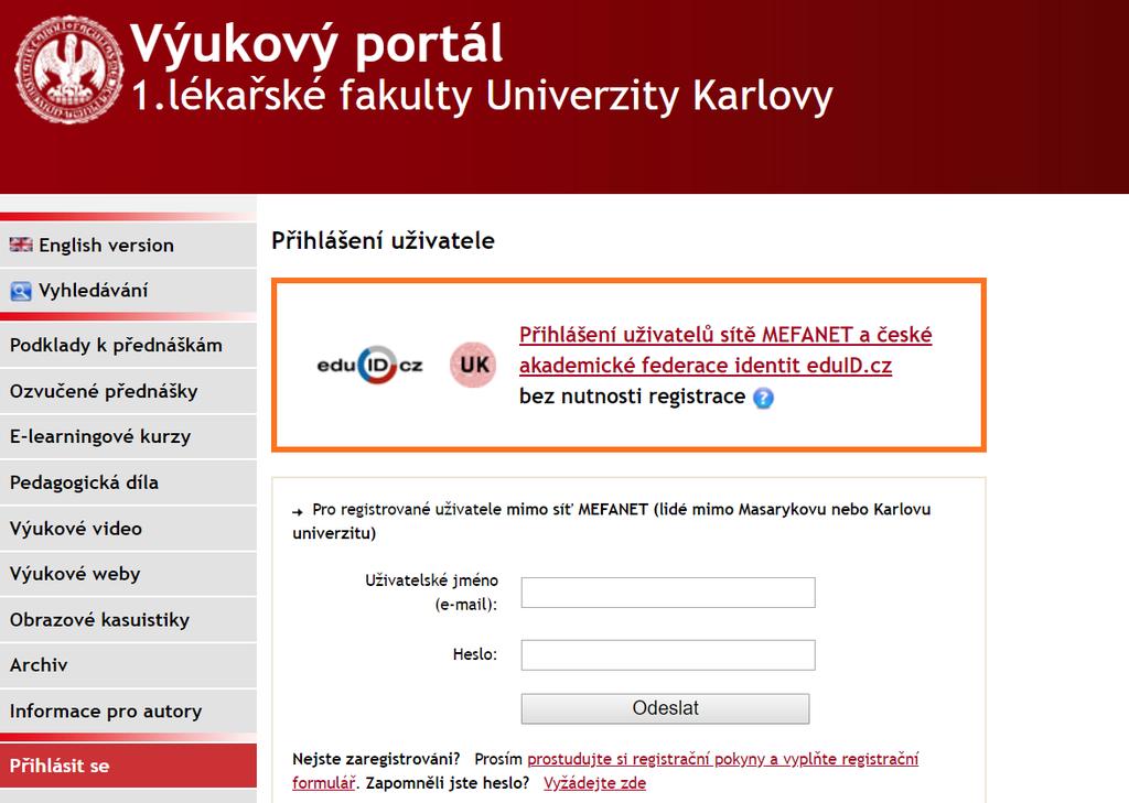 MoodleMefanet. S ohledem na to, že s výjimkou LF MU všechny ostatní lékařské fakulty v ČR již mají svůj vlastní LMS Moodle, není centrální LMS Moodle prakticky využíván.