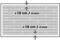 mm. 3.3. UMÍSTĚNÍ Nebude-li to v dokumentaci stanoveno jinak, musí být uspořádání desek / dlaždic provedeno podle těchto zásad: - Každá uzavřená místnost musí být posouzena zvlášť.