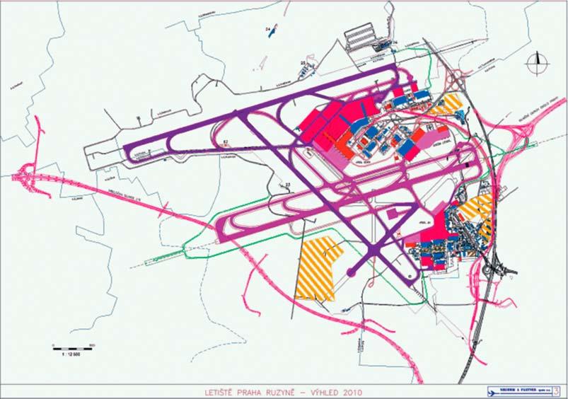 Staré letiště (areál Jih) je od centra Prahy vzdáleno 10 km, areál Sever cca 13 km. Jediný vstup do areálu Sever je ze silnice I/7 (v úseku Evropská Aviatická je ma