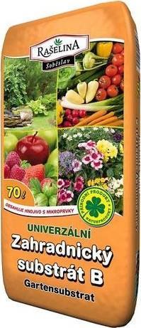 ZAHRADNICKÝ SUBSTRÁT 70 LITRŮ 99,- / kus Substrát je vhodný pro pěstování zeleniny, stromů a keřů (s výjimkou kyselomilných rostlin), pro hrnkové