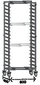 18 400x600 : 80 mm Rozměry: 526x695x1700 ŠxHxV mm : 15 Kg