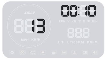 8 Jednotka rychlosti 1-2 1 je pro km/h, 2 je pro MPH (míle/hod.) 1 9 Jednotka teploty vody 1-2 1 je pro C, 2 je pro F 1 10 Vzdálenos t 0-1 (přepíná mezi km a mílemi). 0 je pro jednotlivou vzdál.