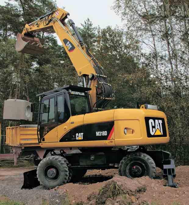 M318D Kolové rýpadlo Motor Cat C6.