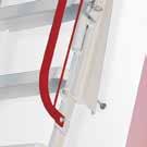 přání lze vyrobit vyšší poslední stupeň schodů je umístěn cca 20 cm v obvodovém rámu Klimatec 160 smart: výška tubusu 35 cm,