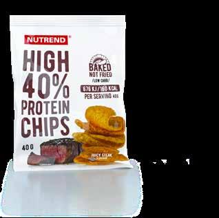 NÍZKÝ OBSAH CUKRŮ BEZ UMĚLÝCH BARVIV PEČENÉ BEZ UMĚLÝCH BARVIV VYSOKÝ OBSAH VÁPNÍKU VYSOKÝ OBSAH VLÁKNINY VITAMÍN D PROTEINY HIGH PROTEIN CHIPS PROTEIN PORRIDGE Vychutnejte si křupavé chipsy, které