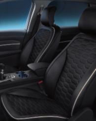 Perforovaná kůže Salerno v béžové Ceramic (není dostupné pro ČR) Premium velur