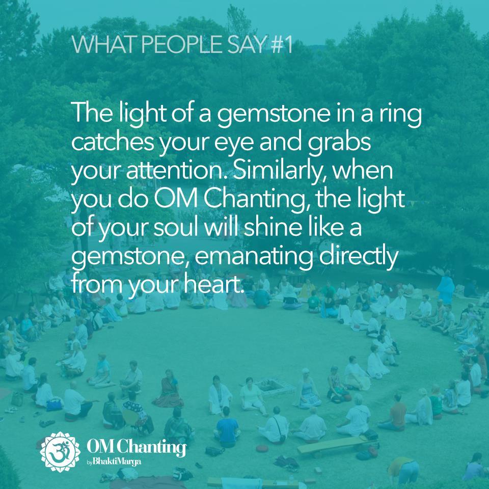 1: Tak jako světlo drahokamu v prstenu upoutává váš zrak a přitahuje vaši pozornost, když děláte OMC, světlo