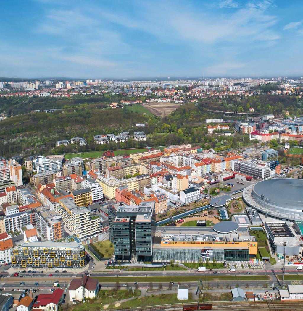 PRAHA 9 LIBEŇ HARFA DESIGN RESIDENCE GPS souřadnice PARK PODVINÍ METRO