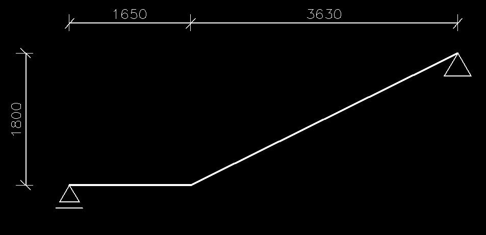 Výstupní rameno schodišt Obr.. 7 statické schéma výstupního ramene schodišt Ší ka ramene 1,5m P sobící zatížení vlastní tíha + stálé zatížení (viz tab.